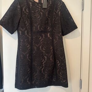 BCBG Maxazaria Elegant Black Lace Dress